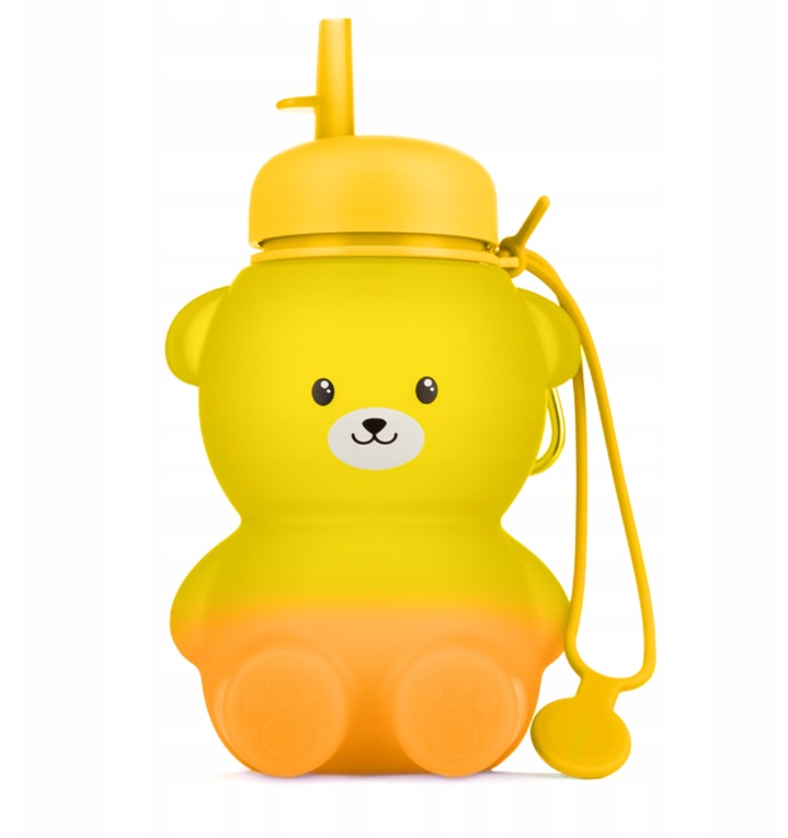 Sticlă Silicon Kidnort cu Pai Retractabil 600ml - imagine 8