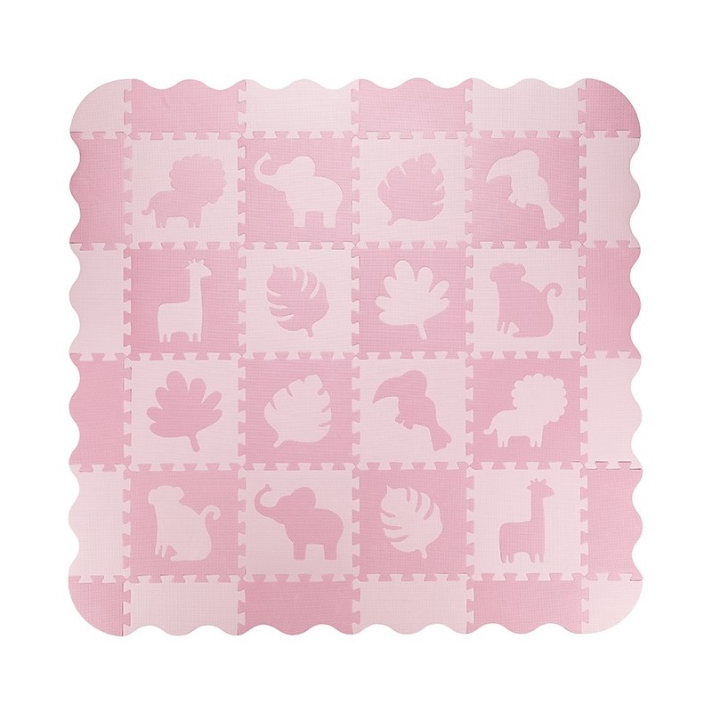Covoraș Puzzle Momi Zawi 150x150 cm Pink - imagine 4