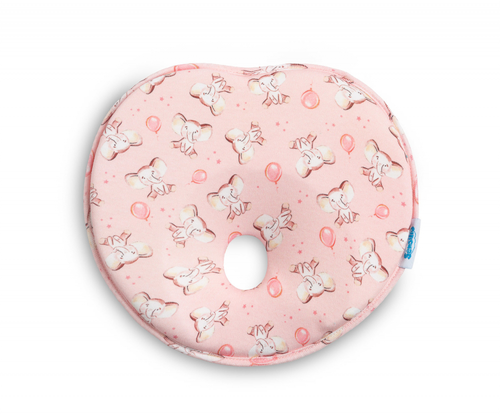 Pernă ergonomică Sensillo Pink - formare cap bebe - imagine 5