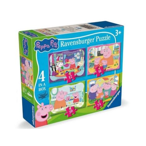 Ravensburger Puzzle Peppa Pig - 4 Educational Puzzles