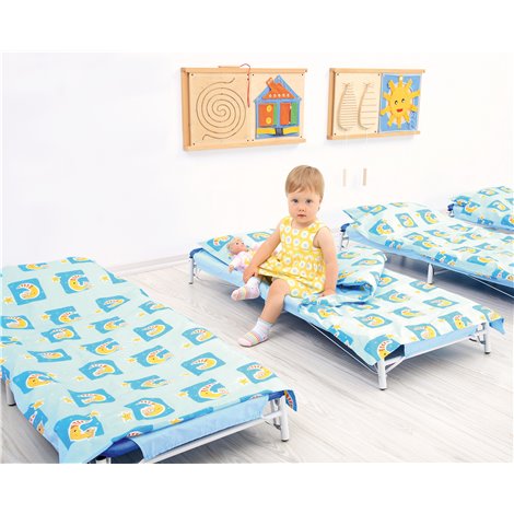 Lenjerie 5 piese Bear Albastru | Moje Bambino - imagine 3