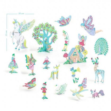 Lumea Zanelor Djeco - Kit Creativ 3D - imagine 3