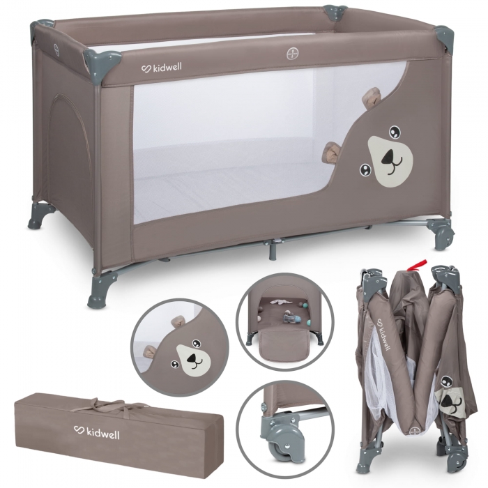 Patut Pliabil Kidwell Blissy Beige Funcțional - imagine 3