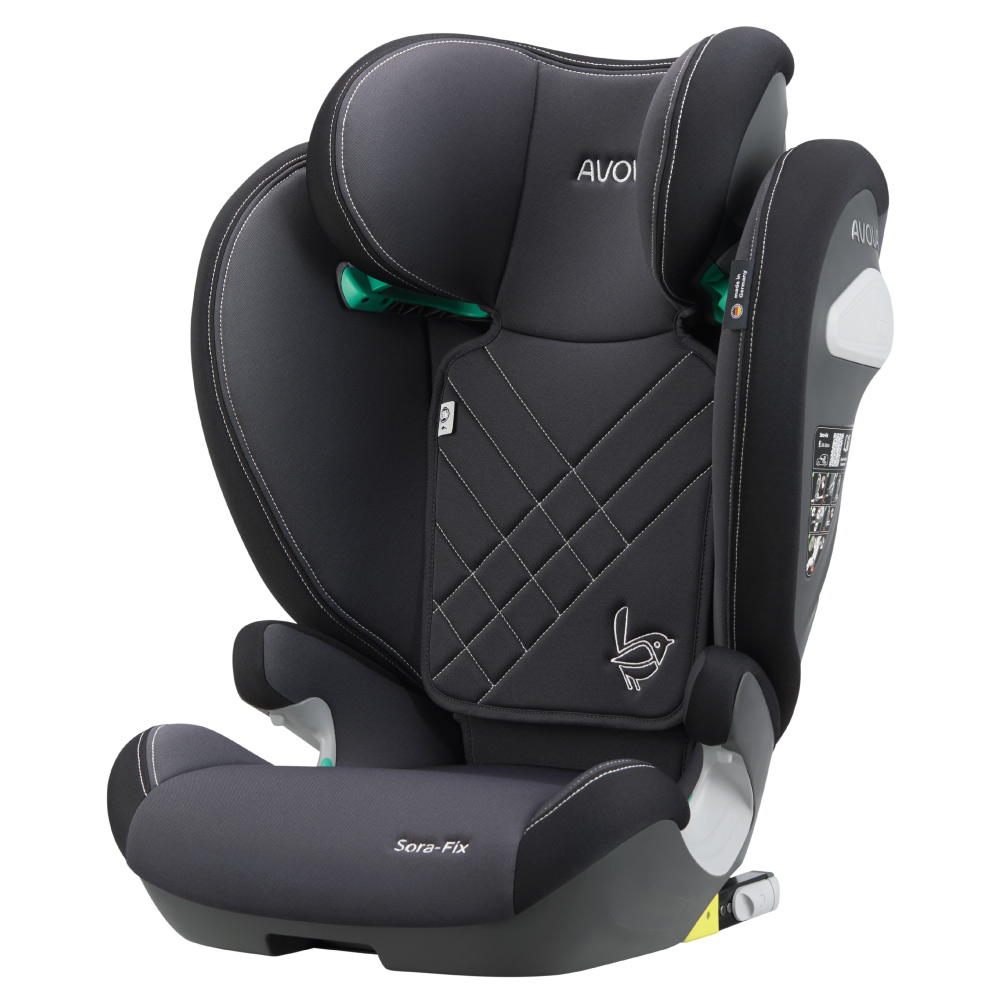 Scaun Auto Avova Sora-Fix GreyBlack 3-12 Ani - imagine 4