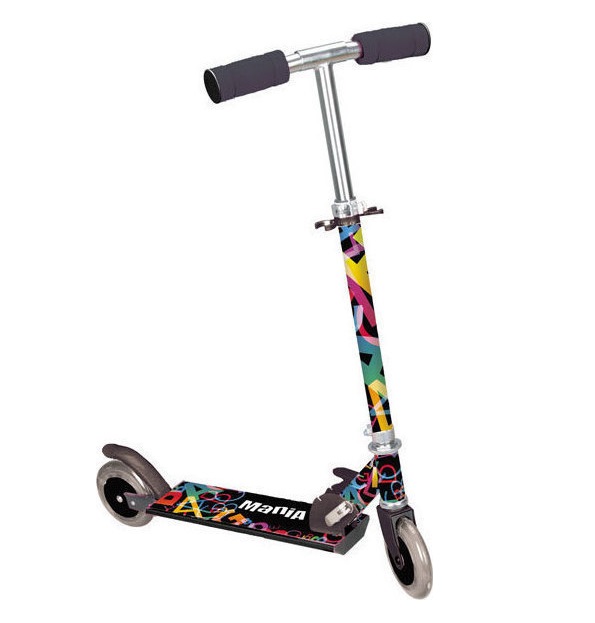 Trotineta Pliabila Moni Magic Black, 3-8 Ani - imagine 2
