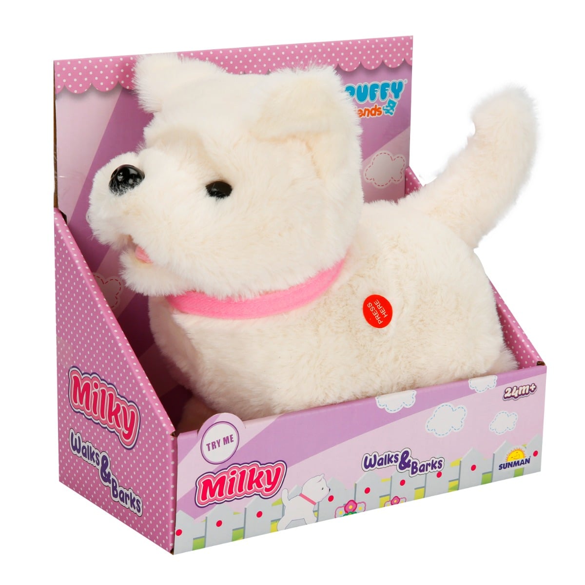 Catelusul Milky Puffy Friends, Jucarie Interactiva