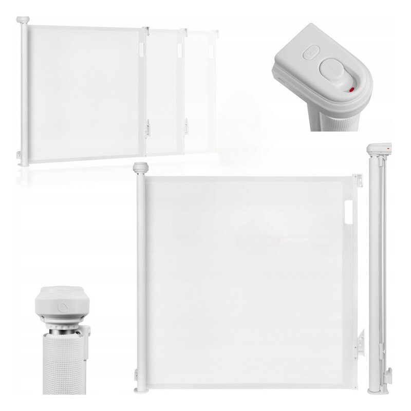 Poarta Siguranta Lionelo Thea 80x140 cm Alb - imagine 3