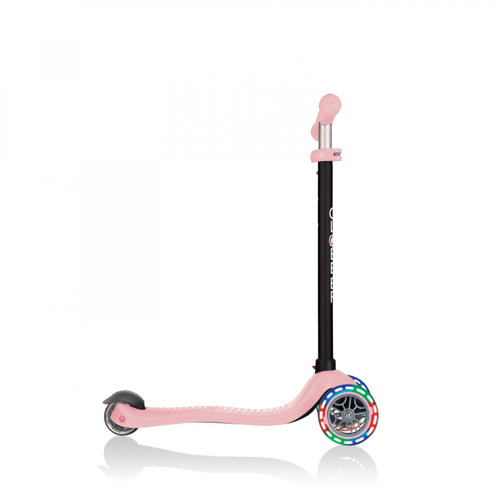 Globber Go-Up Sporty 3in1 Roz Pastel LED - imagine 3