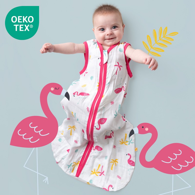Sac de Dormit Bamboo Flamingo Slumbersac, 110 cm - imagine 2