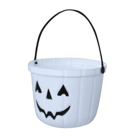 Cos Dovleac Halloween Alb Guirca | Decor Halloween - imagine 2