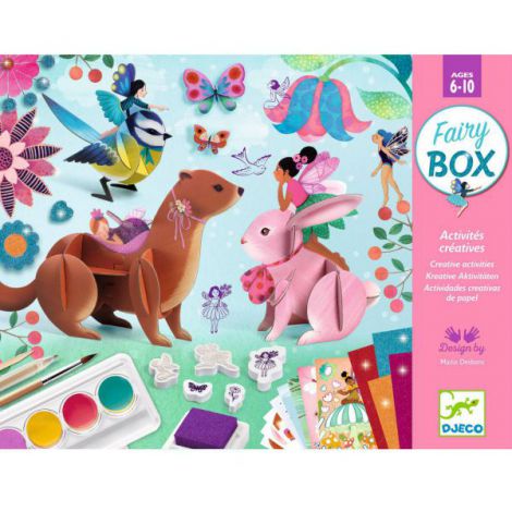 Atelier Creativ Djeco Lumea Zânelor - 6 Activități