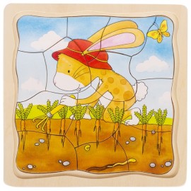 Puzzle Stratificat Grădina Iepurașilor Goki - imagine 4