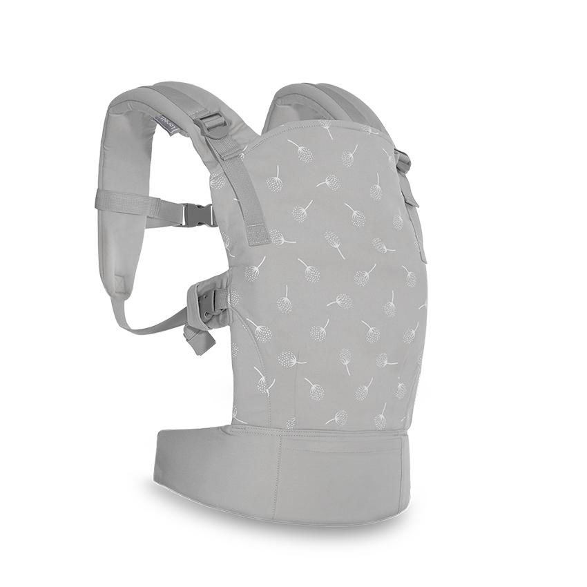 Marsupiu Ergonomic Lorelli Wally Grey, Bumbac - imagine 2
