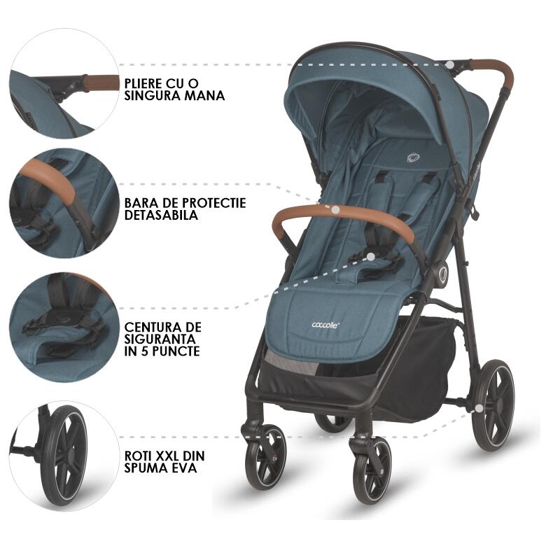 Carucior Sport Coccolle Finley - Pliere Automată - imagine 6