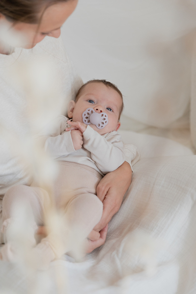 Set 2 Suzete Bibs Infinity Ivory/Sage, 6 luni+ - imagine 3
