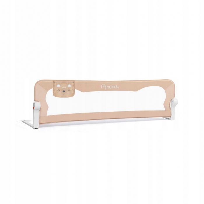 Bariera protectie pat Nukido Bej, 150 cm