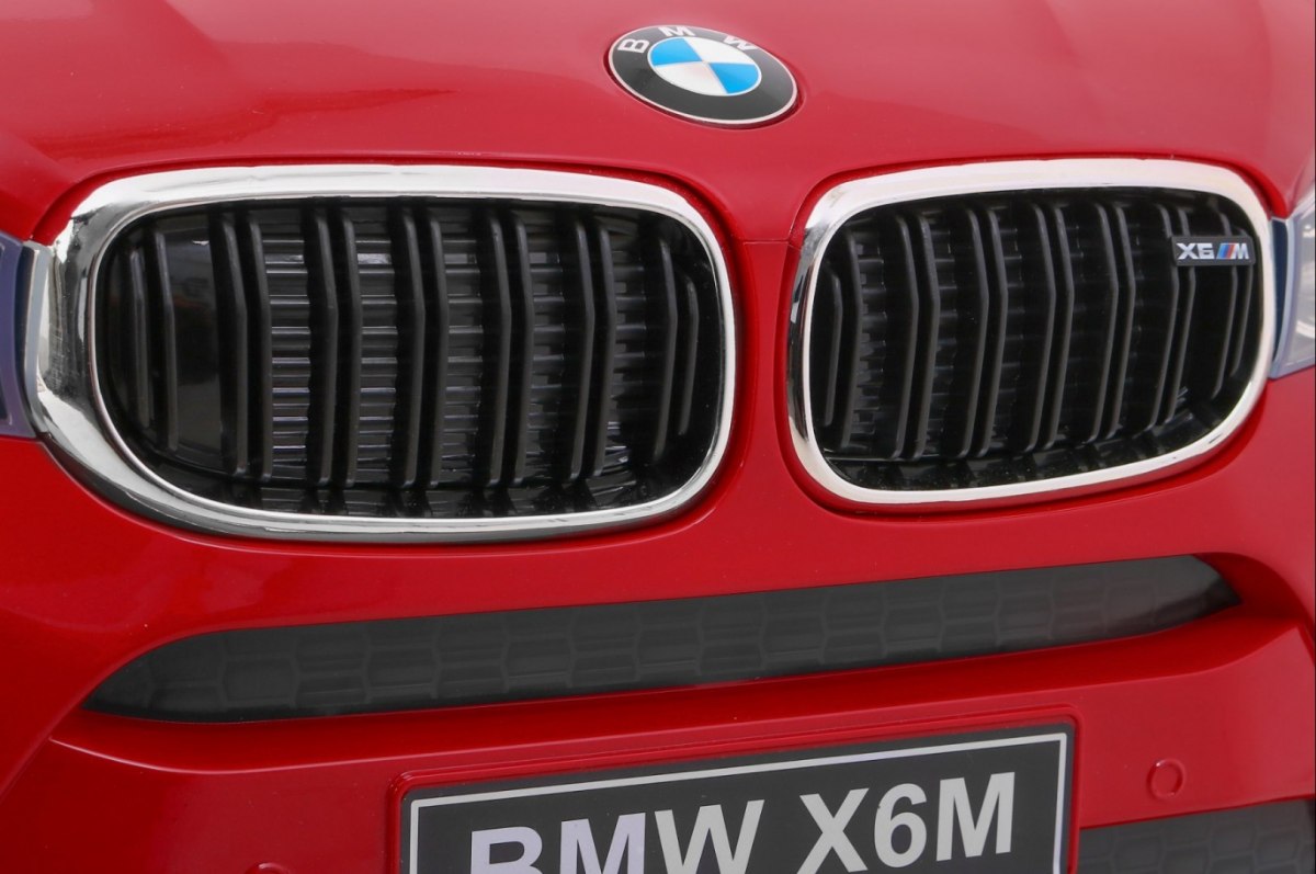Mașinuță Electrică BMW X6M Visiniu Metalizat - imagine 4