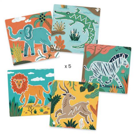 Sabloane Djeco Animale Salbatice | Desen Creativ - imagine 2