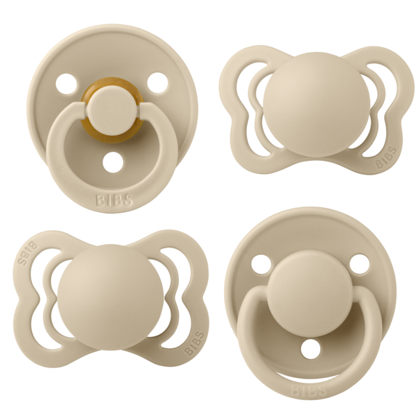 Set 4 Suzete Bibs Try-it Collection 0+, Vanilla