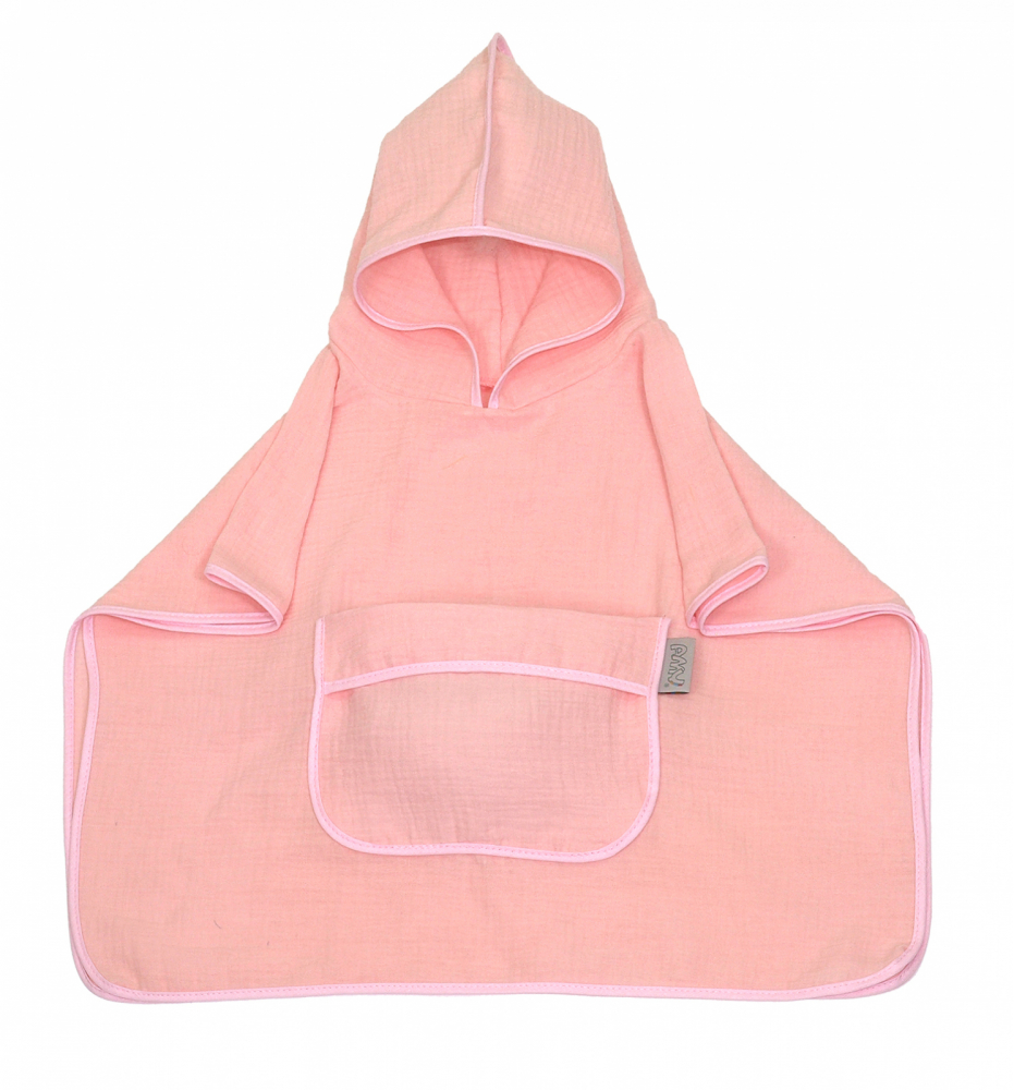 Prosop Poncho Amy Bumbac Muselină cu Glugă