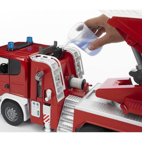 Camion Pompieri Scania Bruder cu Scara și Apă - imagine 5