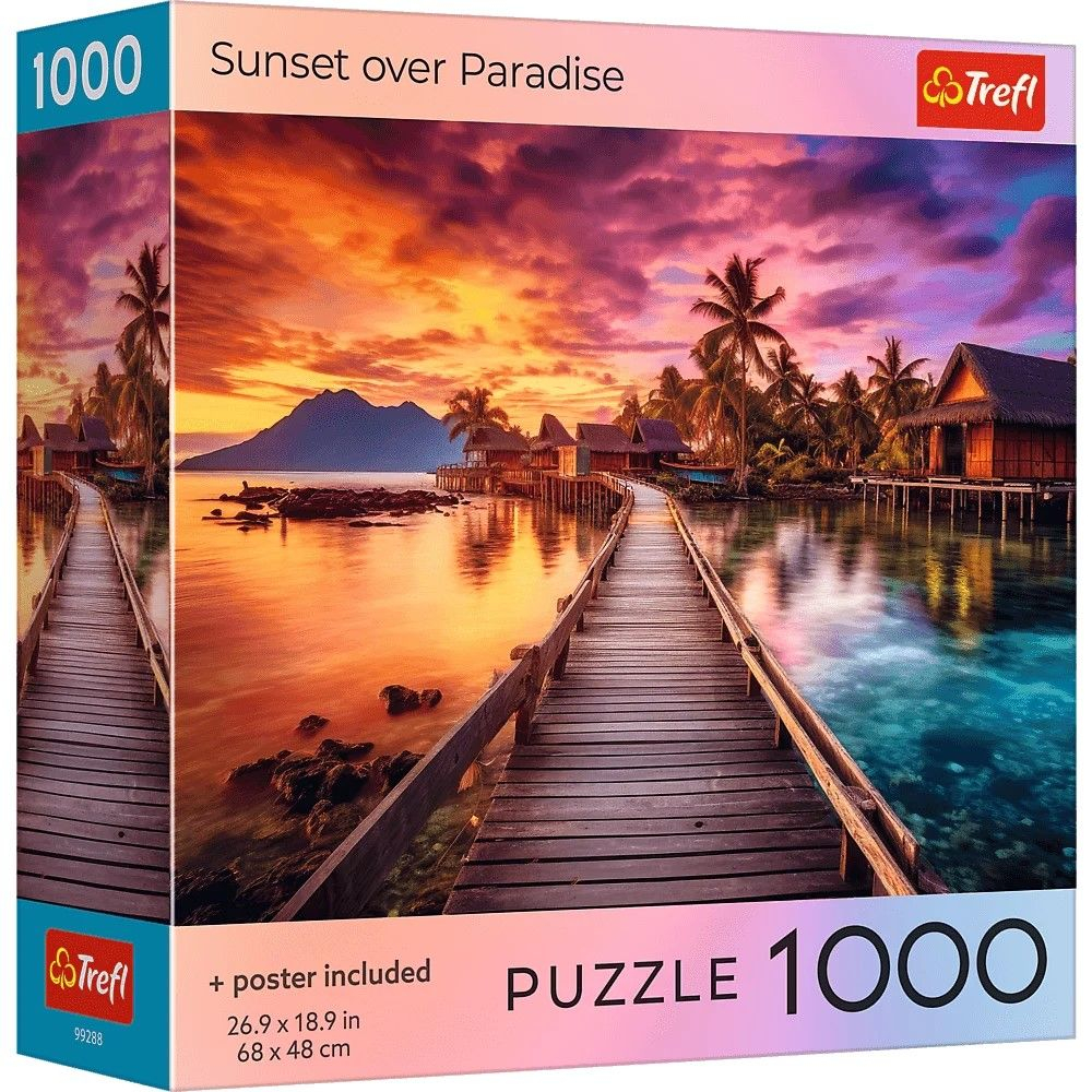 Puzzle Trefl 1000 USA Apus de Soare + Poster