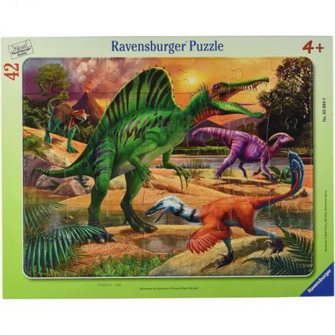 Ravensburger Puzzle Dinozauri Tip Ramă, 42 Piese