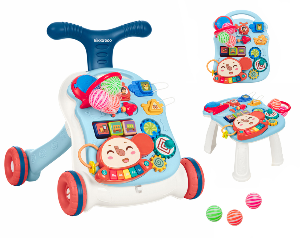 Antepremergator 3in1 KikkaBoo Play & Grow Albastru - imagine 9