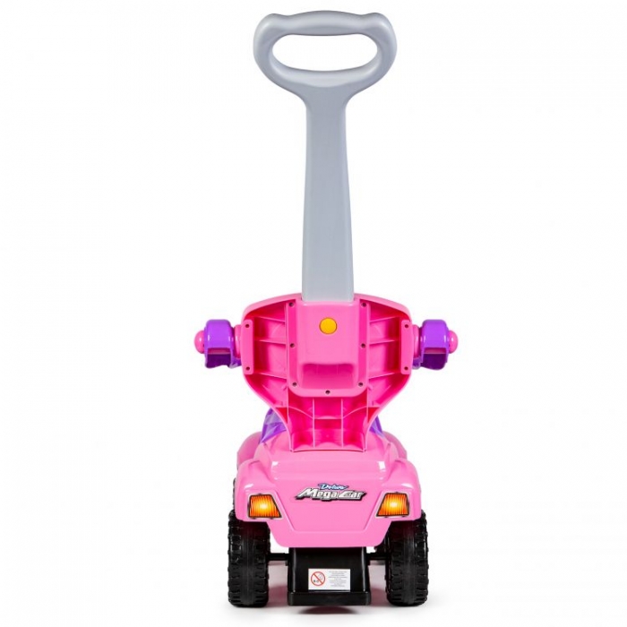 Masinuta 3 in 1 Ecotoys Roz, cu Maner Reglabil - imagine 4