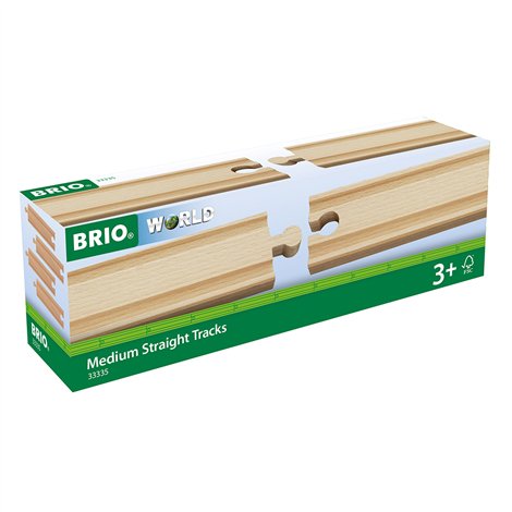 Set sine drepte BRIO Trenulete lemn 3+ ani