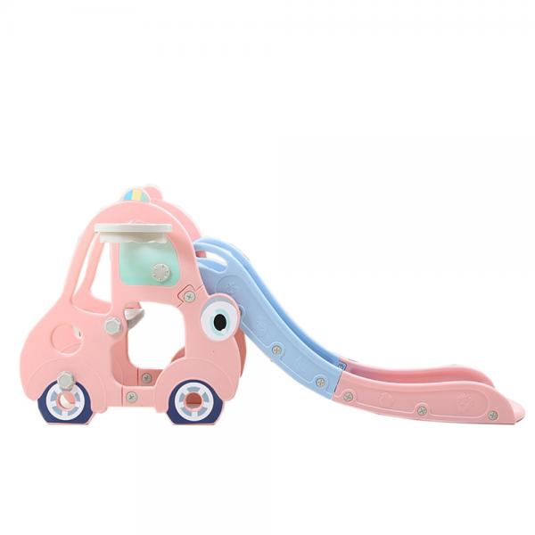 Tobogan MyKids cu Baschet Roz, Jucărie Exterior - imagine 4