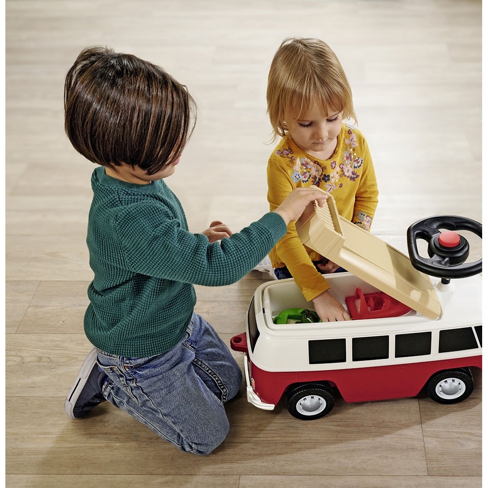 Masinuta Big Baby VW T1 Rosu, Licenta Volkswagen - imagine 4