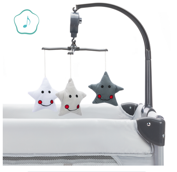 Patut pliabil Fillikid Capri Grey multifuncțional - imagine 8