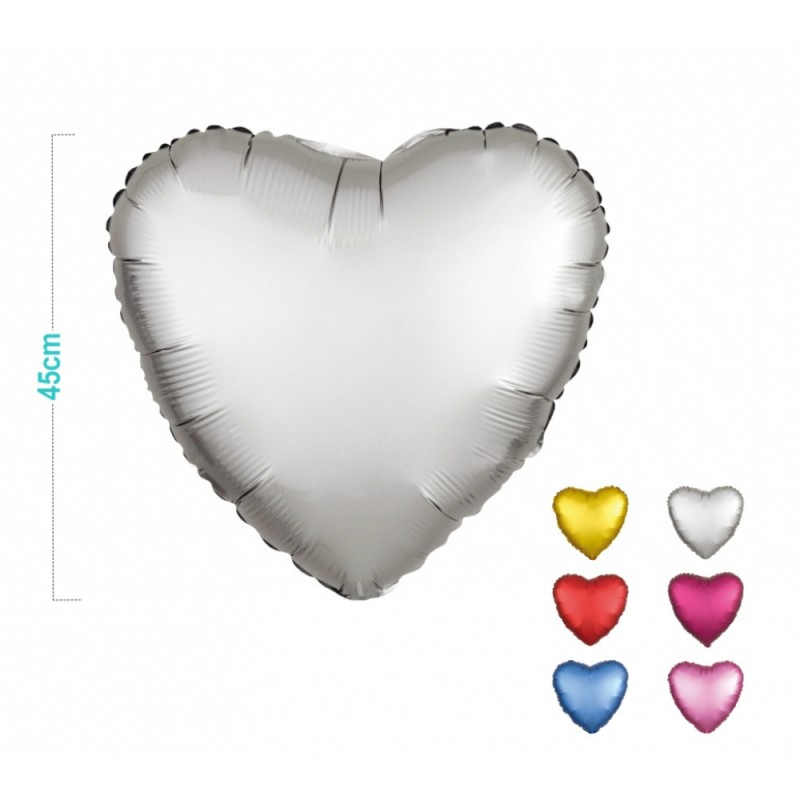 Balon Folie PartyGo Inimi 45cm Diverse Culori