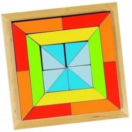 Set 4 Puzzle Lumea Formelor Goki - Joc Lemn Educativ - imagine 5