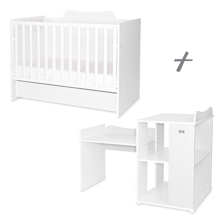 Patut Modular Lorelli Multi, 5 Configuratii, Alb - imagine 9