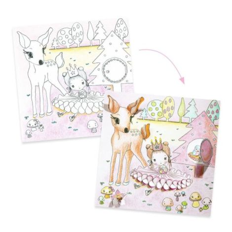 Planse colorat Pupi Djeco cu surprize - imagine 3
