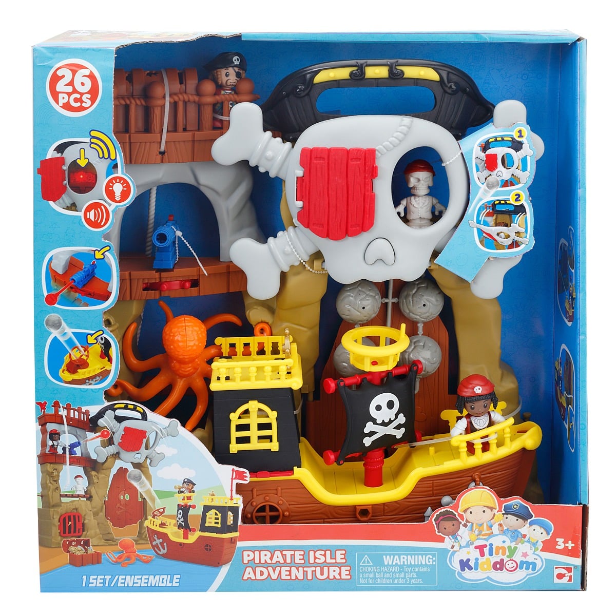 Set Insula Piratilor Tiny Kiddom - Aventura Marinara
