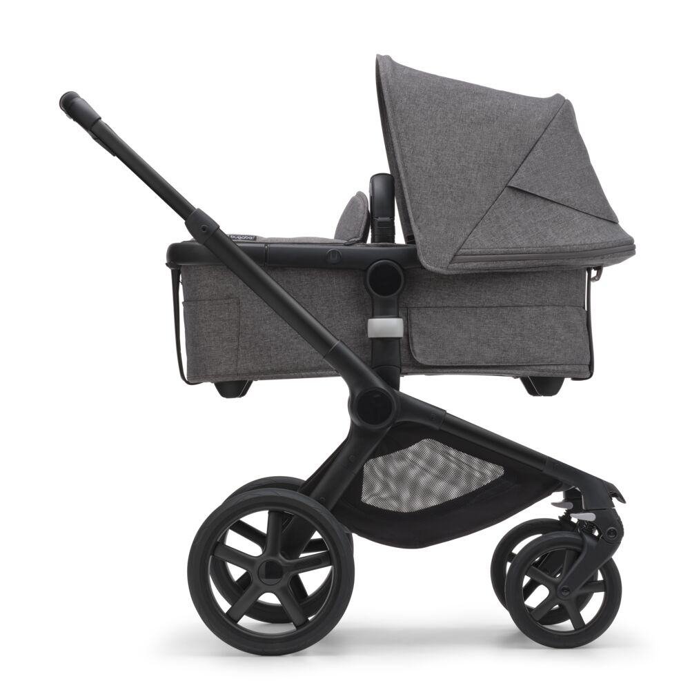 Carucior 2 in 1 Bugaboo Fox 5 Black Grey Melange - imagine 4