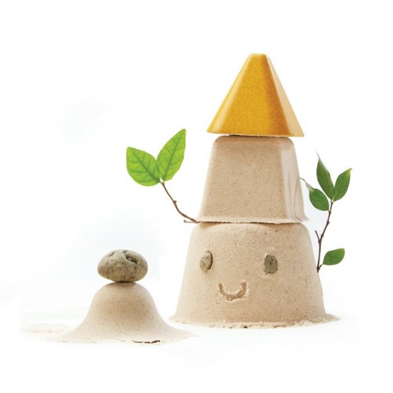 Set Jucării Nisip Plan Toys | Creativitate din Lemn - imagine 8