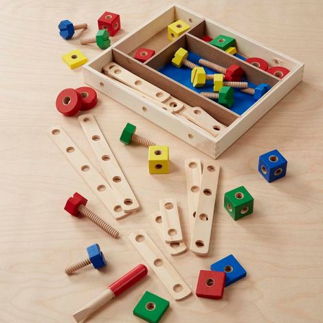 Set Construit Lemn Melissa&Doug - Abilități - imagine 10