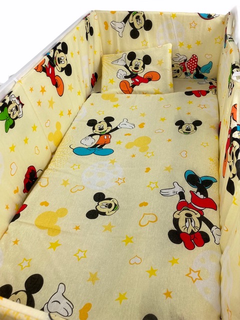 Lenjerie Patut 5 Piese Mickey Mouse Croitoria Noastra