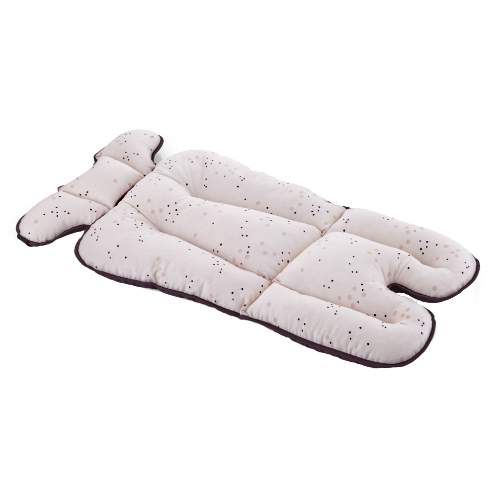 Saltea BabyJem Dots Roz pentru carucior si scaun - imagine 3