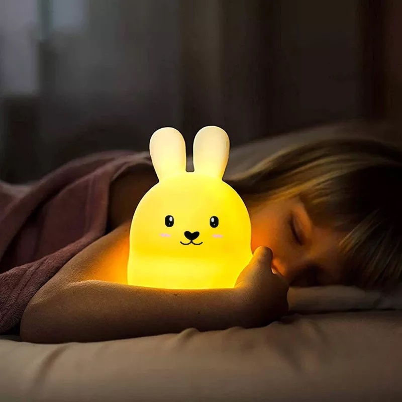 Lampa Veghe Iepuras Nicekids LED 9 Culori - imagine 7