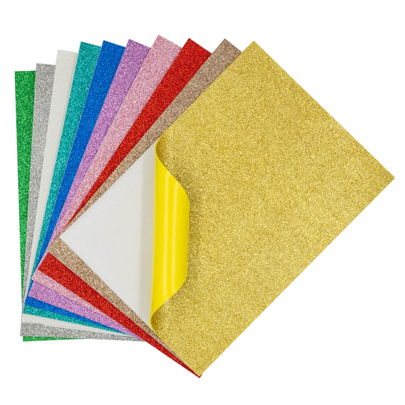 Hartie gumata sclipici A4 Colorart 10 coli