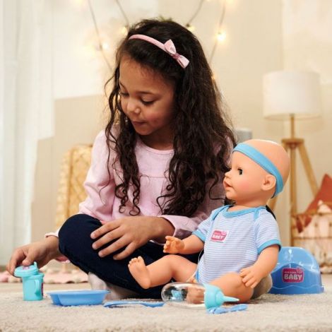 Păpușă Simba Baby Doll 43cm Accesorii Albastru - imagine 6