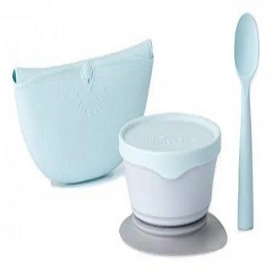 Set Miniware First Bites Aqua 4 piese Diversificare - imagine 3