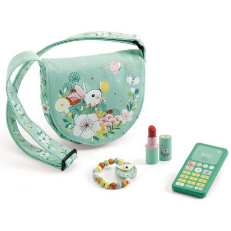 Geanta Lucy Djeco cu Accesorii din Lemn