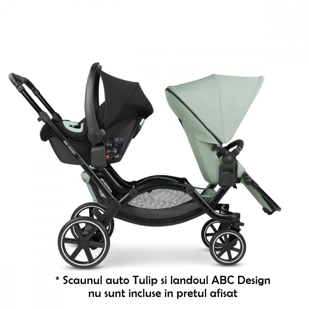 ABC Design Zoom Pine - Cărucior Gemeni Ergonomic - imagine 10