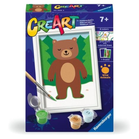 Ravensburger CreArt Pictura Urs Sălbatic pentru Copii